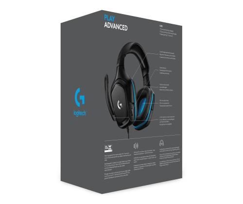 HEADSET GAMING G432/BLACK 981-000770 LOGITECH