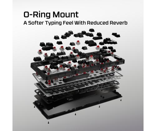 KEYBOARD ORIGINS 2 1800 RGB/BLACK B4QS4AA#ABA HYPERX