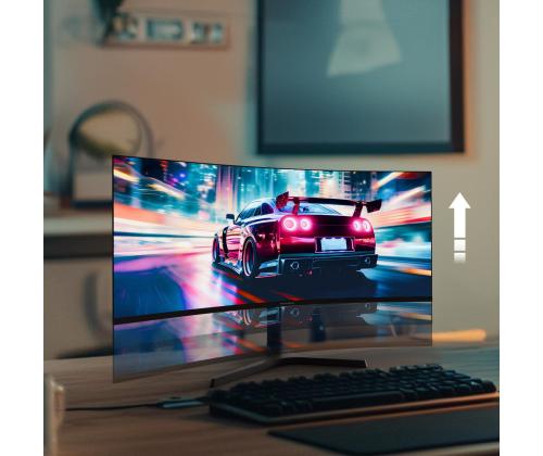 LCD Monitor THOMSON 34 " 3440 x 1440 pixels UltraWide Quad HD LCD Curved M34QG7Y14C