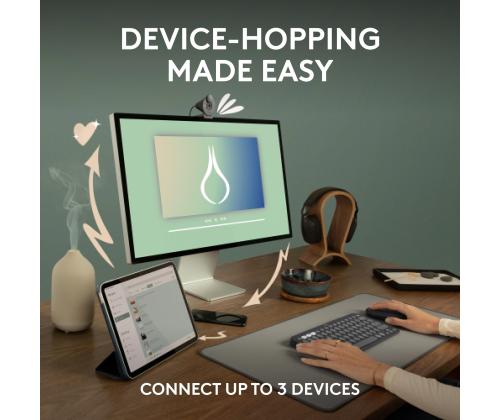 MOUSE USB OPTICAL WRL M350S/BLACK 910-007015 LOGITECH