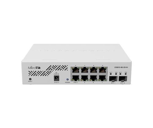Switch MIKROTIK CSS610-8G-2S+IN Desktop/pedestal 8x10Base-T / 100Base-TX / 1000Base-T 2xSFP+...