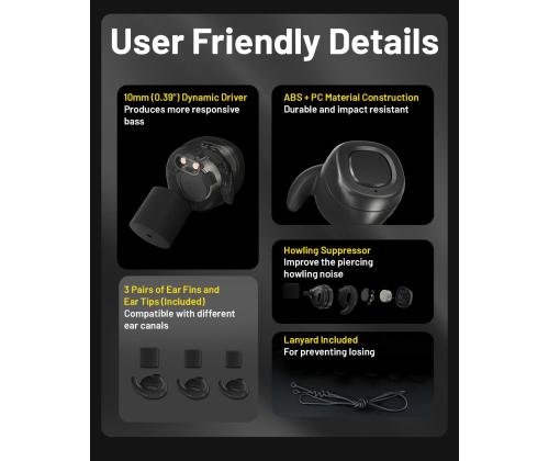 HEADSET BLUETOOTH/NE20 CLASSIC BLACK NITECORE