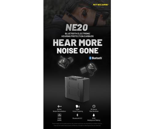 HEADSET BLUETOOTH/NE20 CLASSIC BLACK NITECORE