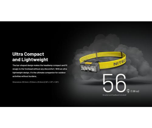 HEADLAMP NU SERIES 600 LUMENS/NU27 NITECORE