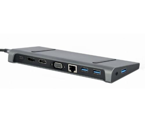 I/O ADAPTER USB-C TO HDMI/USB3/9IN1 A-CM-COMBO9-02 GEMBIRD