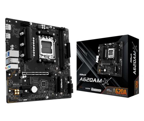 Mainboard ASROCK AMD A620A SAM5 Micro-ATX Memory DDR5 Memory slots 2 A620AM-X