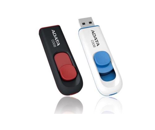 MEMORY DRIVE FLASH USB2 32GB/BLACK/RED AC008-32G-RKD A-DATA