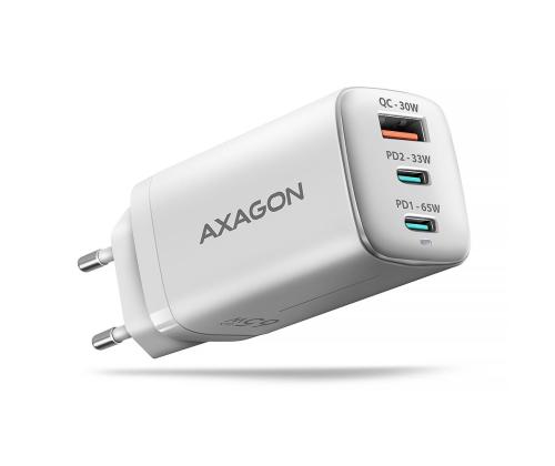 MOBILE CHARGER WALL USB 65W/GAN 3PORT ACU-DPQ65W AXAGON