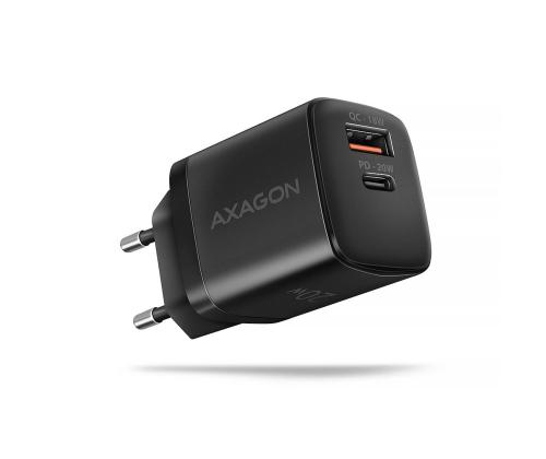 MOBILE CHARGER WALL USB 20W/2PORT BLACK ACU-PQ20 AXAGON