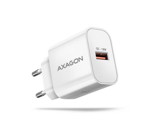 MOBILE CHARGER WALL USB 18W/1PORT WHITE ACU-QC18W AXAGON