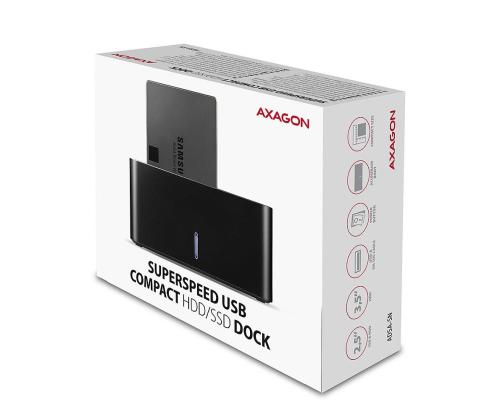 HDD ACC DOCK STATION USB3.2/2.5"/3.5" SATA ADSA-SN AXAGON