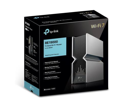 Wireless Router TP-LINK Wireless Router 19000 Mbps Mesh Wi-Fi 7 USB 3.0 4x2.5GbE 2x10GbE LAN \...