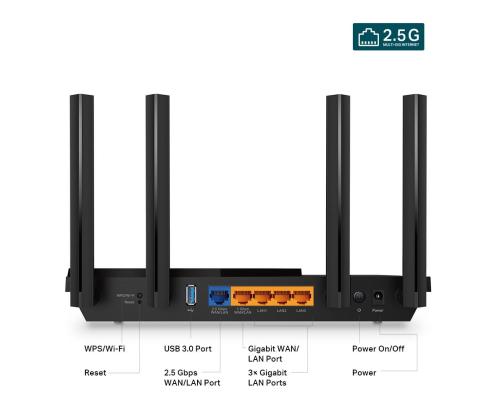 Wireless Router TP-LINK Wireless Router 3000 Mbps Wi-Fi 6 IEEE 802.11a IEEE 802.11 b/g IEEE 802...