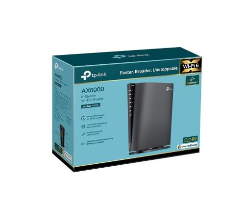 Wireless Router TP-LINK Wireless Router 6000 Mbps Wi-Fi 6 USB 3.0 3x10/100/1000M LAN \ WAN ports...