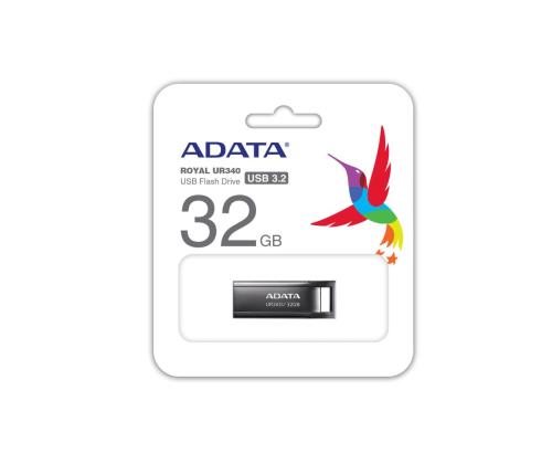 MEMORY DRIVE FLASH USB3.2 32GB/BLACK AROY-UR340-32GBK ADATA