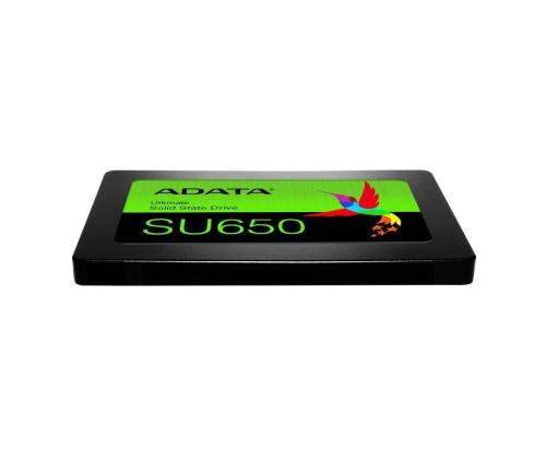 SSD ADATA SU650 512GB SATA 3.0 Write speed 450 MBytes/sec Read speed 520 MBytes/sec 2,5" TBW 140...