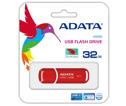 MEMORY DRIVE FLASH USB3.1 32GB/RED AUV150-32G-RRD ADATA