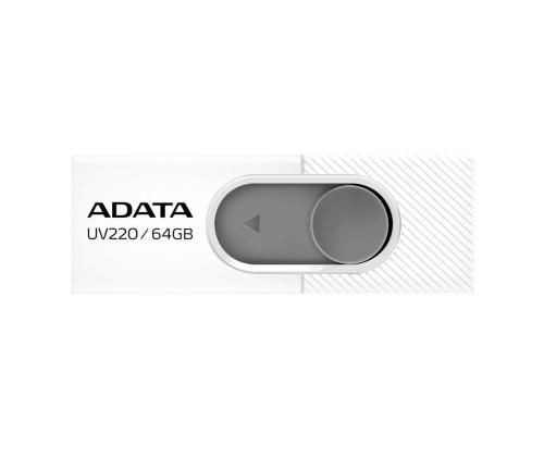 MEMORY DRIVE FLASH USB2 64GB/WHITE AUV220-64G-RWHGY ADATA