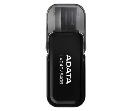 MEMORY DRIVE FLASH USB2 64GB/BLACK AUV240-64G-RBK ADATA