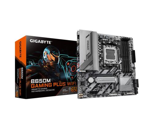 Mainboard GIGABYTE AMD B650 SAM5 Micro-ATX Memory DDR5 Memory slots 4 B650MGAMINGPLUSWF1.3