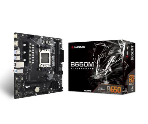 Mainboard BIOSTAR AMD B650 SAM5 Micro-ATX Memory DDR5 Memory slots 2 1xPCI-Express 3.0 1x 1xPCI...