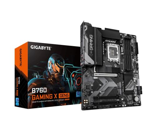 Mainboard GIGABYTE Intel B760 Express LGA1700 ATX Memory DDR5 Memory slots 4 B760GAMINGXGEN5
