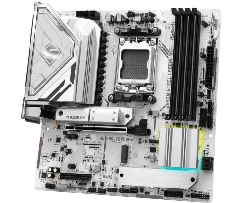 Mainboard ASROCK AMD B850 SAM5 Micro-ATX Memory DDR5 Memory slots 4 4xPCI-Express 4.0 4x	 1xPCI...