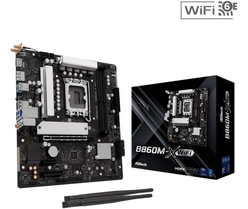 Mainboard ASROCK Intel B660 LGA1851 Micro-ATX Memory DDR5 Memory slots 2 B860M-X_WIFI