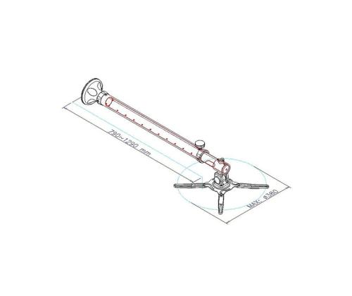 PROJECTOR ACC WALL MOUNT/BEAMER-W100SILVER NEOMOUNTS