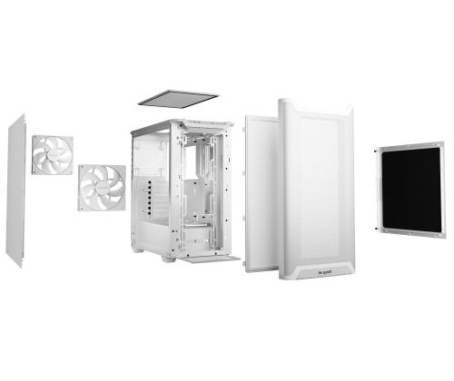 Case BE QUIET PURE BASE 501 MidiTower Not included ATX MicroATX MiniITX Colour White BG075