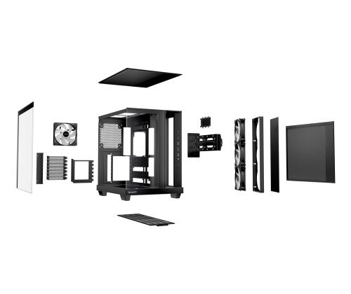 Case BE QUIET ATX/micro ATX/Mini-ITX Black Midi Tower PC BGW85