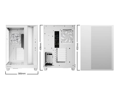 Case BE QUIET ATX/micro ATX/Mini-ITX White Midi Tower PC BGW86