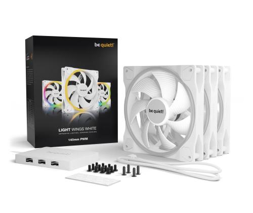 CASE FAN 140MM LIGHT WINGS PWM/WHITE BL102 BE QUIET