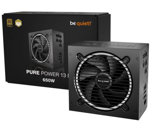 Power Supply BE QUIET Pure Power 13m 650 Watts Efficiency 80 PLUS GOLD PFC Active MTBF 100000...