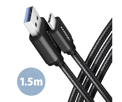 CABLE USB-C TO USB3.2 1.5M/BLACK BUCM3-AM15AB AXAGON