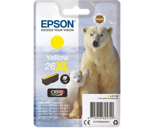 INK CARTRIDGE YELLOW 26XL/C13T26344020 EPSON