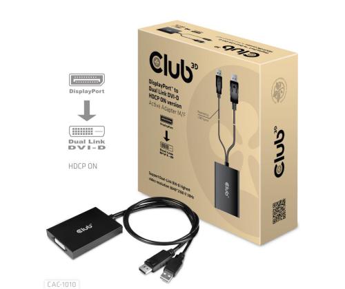 I/O ADAPTER DP TO DUAL LINK/DVI-D HDCP CAC-1010 CLUB3D