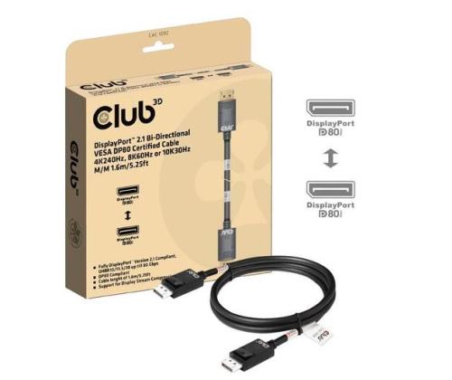 CABLE DP TO DP 1.6M/M/M CAC-1092 CLUB3D