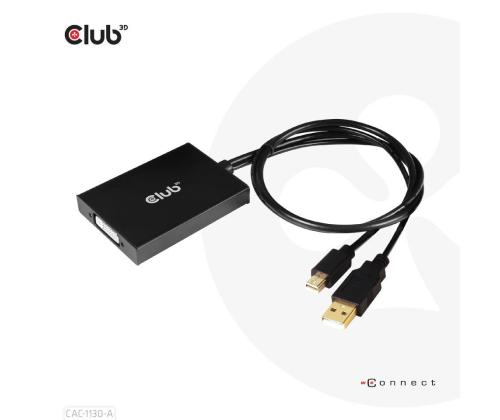 I/O ADAPTER MINI DP TO DVI/ACTIVE CAC-1130-A CLUB3D