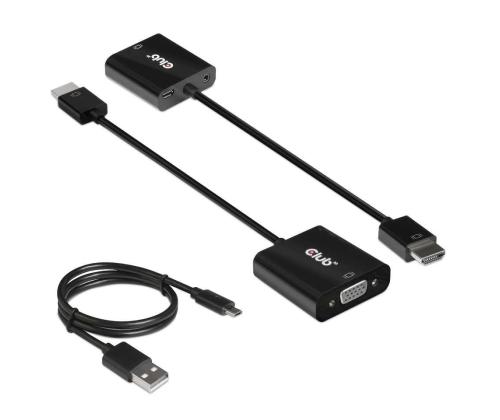 I/O ADAPTER HDMI TO VGA/AUDIO M/F CAC-1302 CLUB3D