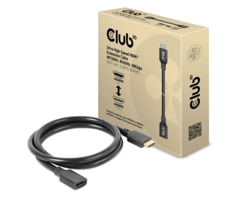 CABLE HDMI TO HDMI 1M/M/F CAC-1322 CLUB3D