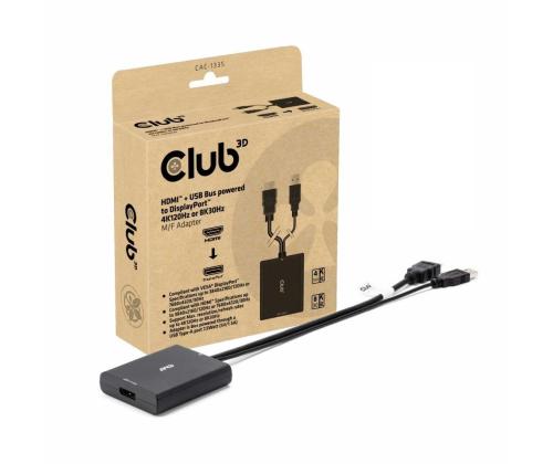 I/O ADAPTER DP TO USB/HDMI/M/F CAC-1335 CLUB3D