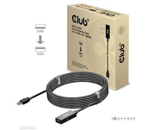 CABLE USB3.2 TO USB3.2 5M/M/F CAC-1404 CLUB3D