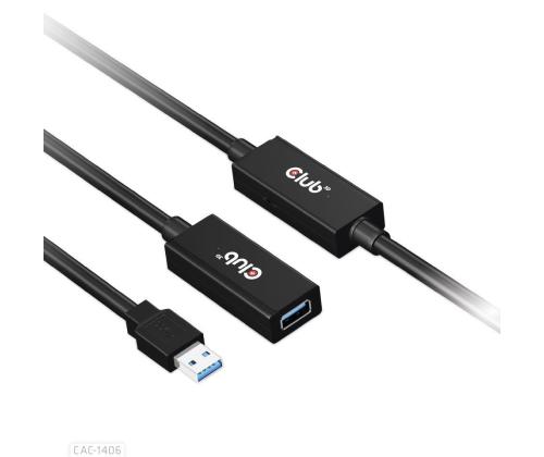 CABLE USB3.2 REPEATER 10M/M/F CAC-1405 CLUB3D