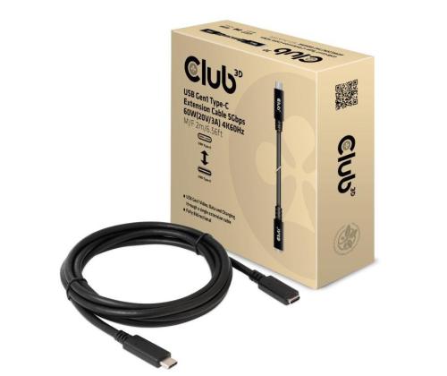 CABLE USB-C TO USB-C 2M/M/F CAC-1529 CLUB3D