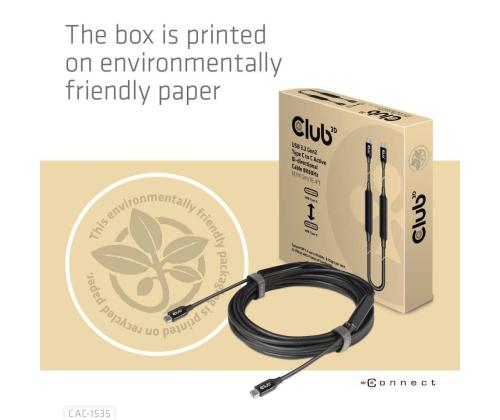CABLE USB-C TO USB-C 5M/M/M CAC-1535 CLUB3D