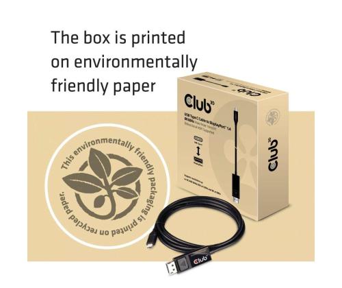 CABLE USB-C TO DP 1.8M/M/M CAC-1557 CLUB3D