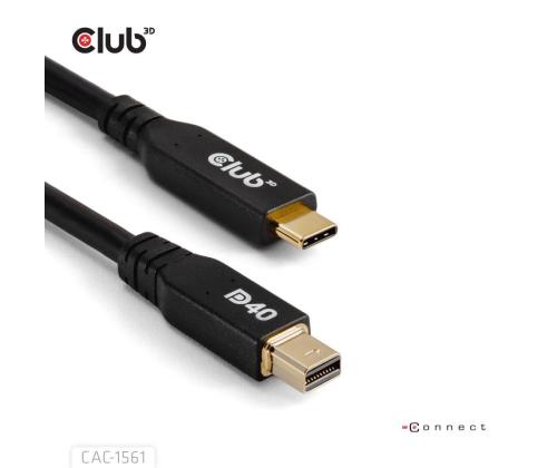 CABLE USB-C TO MINI DP 1.2M/M/M CAC-1561 CLUB3D