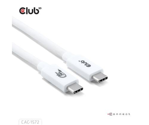 CABLE USB-C TO USB-C 1.2M/WHITE CAC-1572 CLUB3D