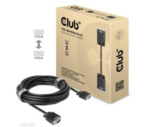 CABLE VGA TO VGA 10M/M/M CAC-1710 CLUB3D